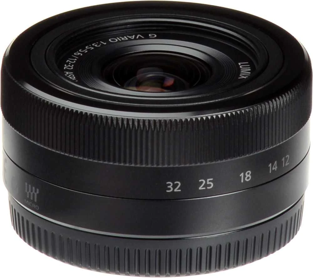 Panasonic Lumix DC-G100D + LUMIX G VARIO12-32mm f/3.5-5.6 ASPH (Juodas)