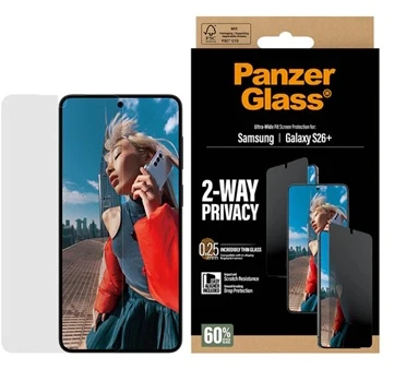 „Panzer Glass“ „PanzerGlass“ dvipusis ekrano apsauginis dėklas „Samsung Galaxy S26 Plus UWF“ su „EasyAligner“