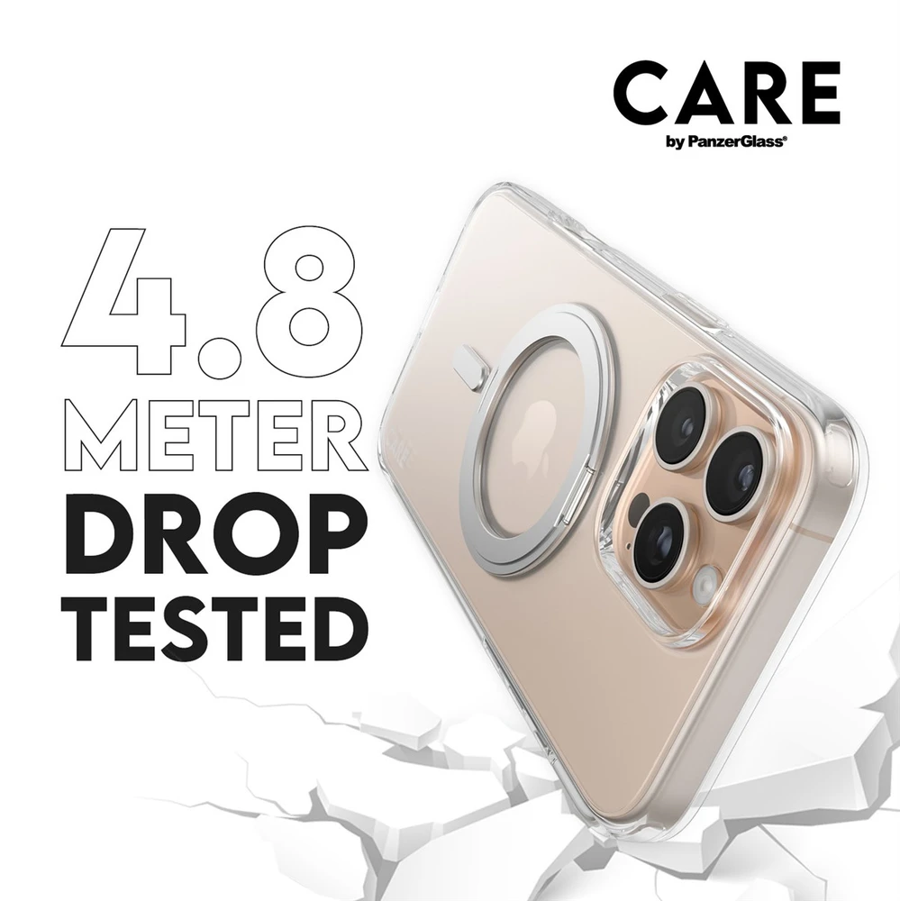 Panzer Glass CARE by PanzerGlass Feature Kickstand Apple iPhone 16 Pro Max 6.9" sidabrinis/sidabrinis MagSafe 1328