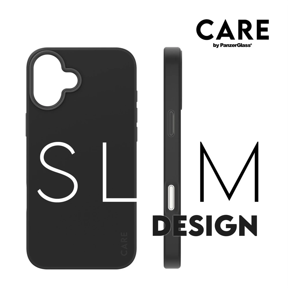 Panzer Glass CARE by PanzerGlass Fashion Apple iPhone 16 Plus 6.7" dėklas telefonui juodos spalvos/dėklas telefonui juodos spalvos MagSafe 1379