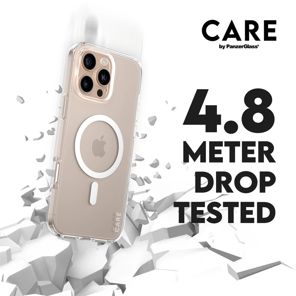 Panzer Glass CARE by PanzerGlass Flagship Apple iPhone 16 Pro Max 6.9" dėklas telefonui baltos spalvos/dėklas telefonui baltos spalvos MagSafe 1340