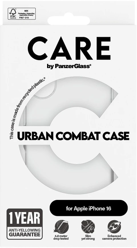 Panzer Glass Telefono dėklas - PanzerGlass CARE™ Urban Combat Case 1353 skaidrus