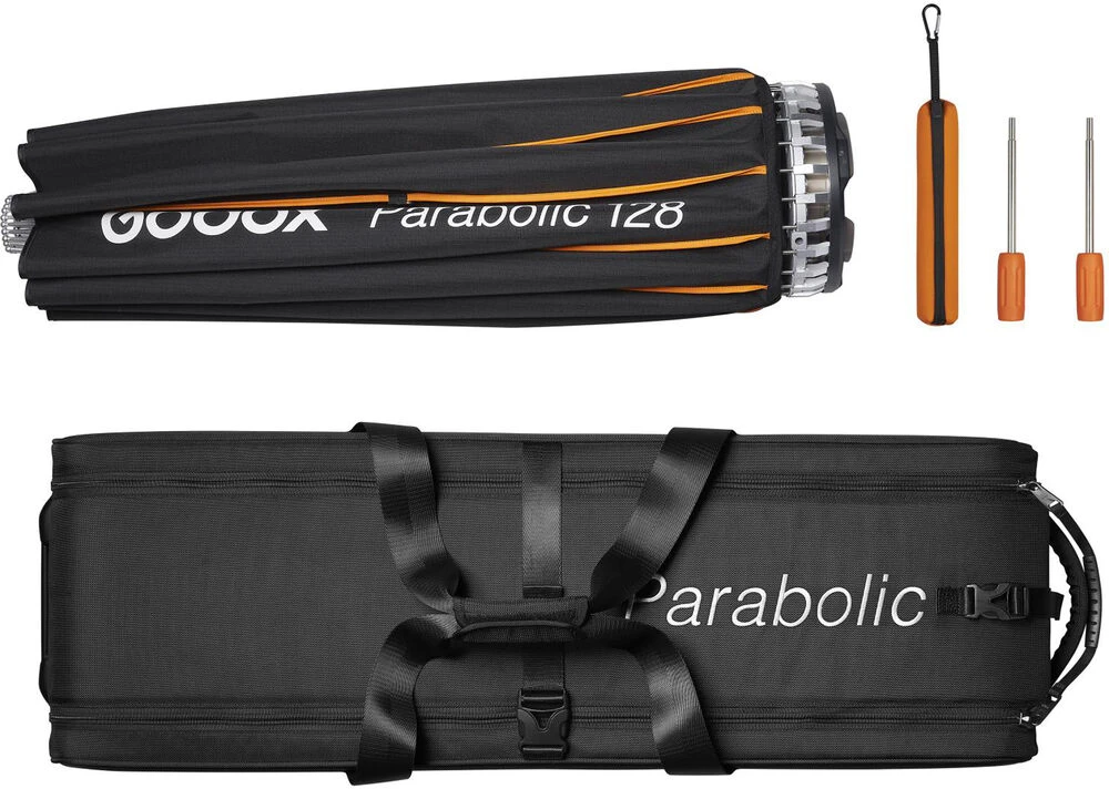 Parabolinis šviesos reflektorius - Godox 128 cm 24 strypų pilkas