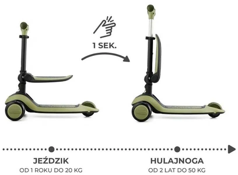 Paspirtukas - Kinderkraft HALLEY, žalias