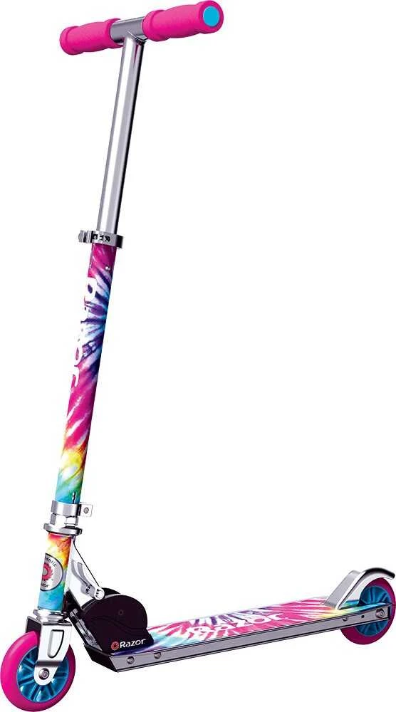 Paspirtukas - Razor A Tie-Dye 2 Ratų Reguliuojamas Sulankstomas Daugiaspalvis
