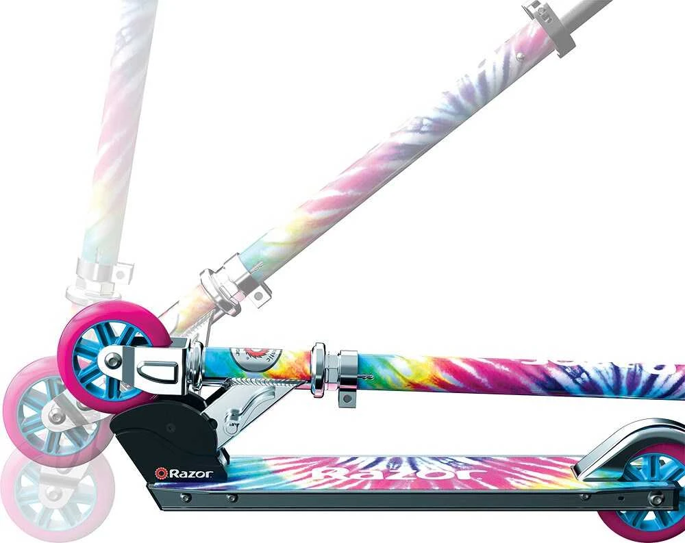 Paspirtukas - Razor A Tie-Dye 2 Ratų Reguliuojamas Sulankstomas Daugiaspalvis