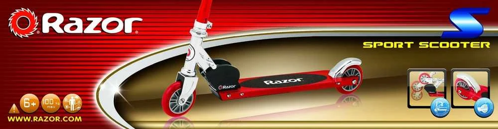 Razor S paspirtukas Raudonas