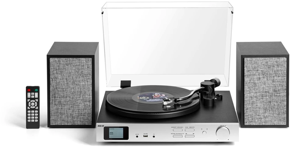 AKAI ATT-500SP - stereo turntable with external speakers