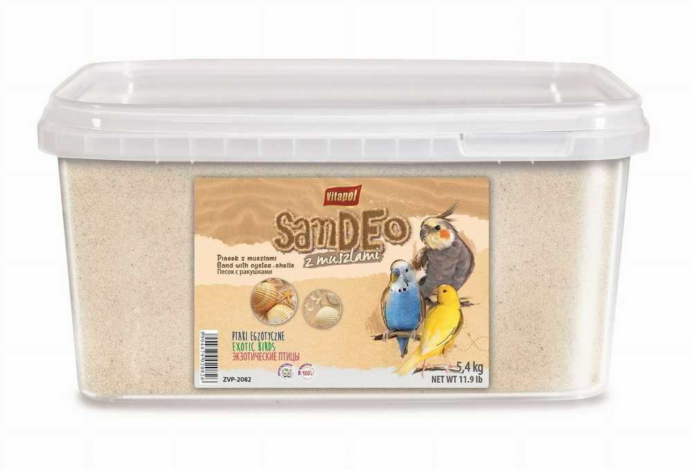 Vitapol smėlis paukščiams su kriauklelėm 5,4kg - 3l