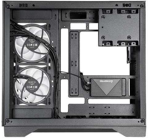 Chieftec Visio GM-30B-TG-OP juodas Tempered Glass x 2 Cube Juodas