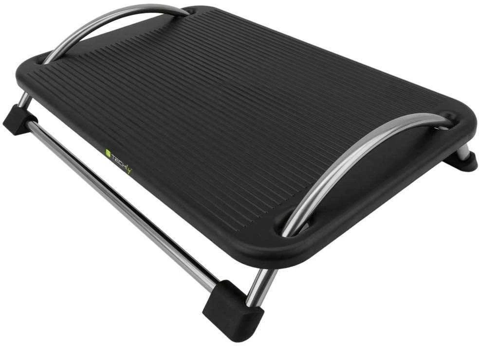 TECHLY 305564 Techly Ergonomiška kojų atrama su kampo reguliavimu, juoda