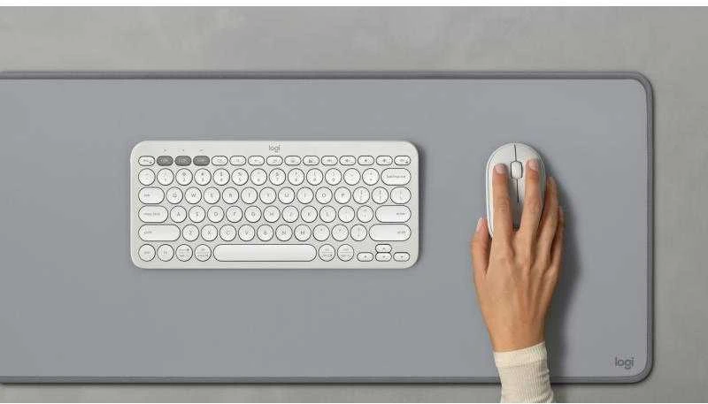 Belaidė pelė Logitech Pebble Mouse 2 M350s, Balta