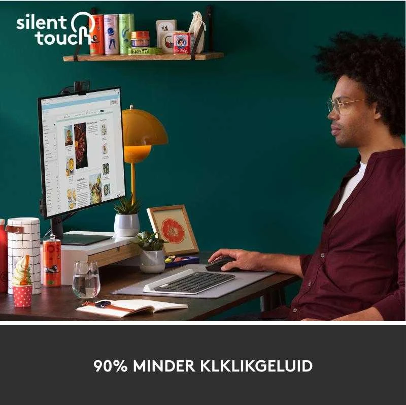 LOGITECH Signature M650 verslui Optinė pelė 5 mygtukai wireless Bluetooth 2.4 GHz Bolt USB receiver graphite