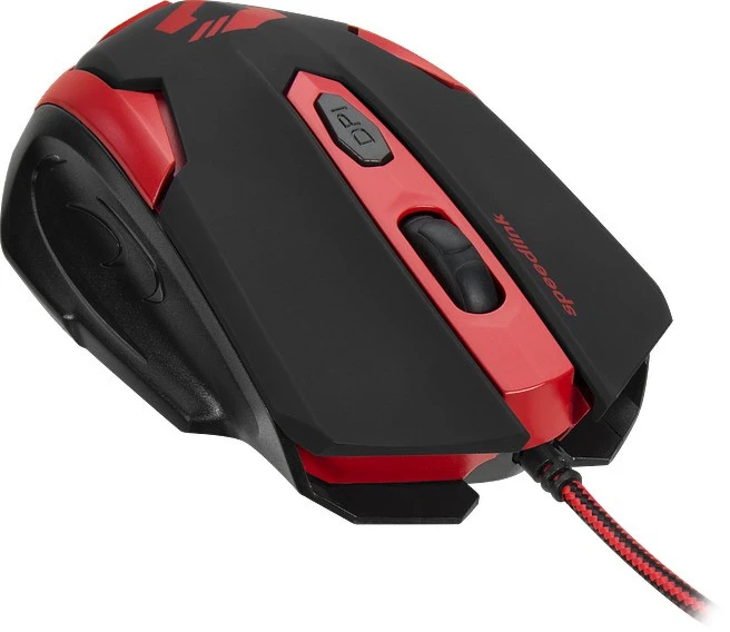 Pelė žaidimams - Speedlink Xito SL-680009-BKRD, 3 200 DPI, Raudona/Juoda