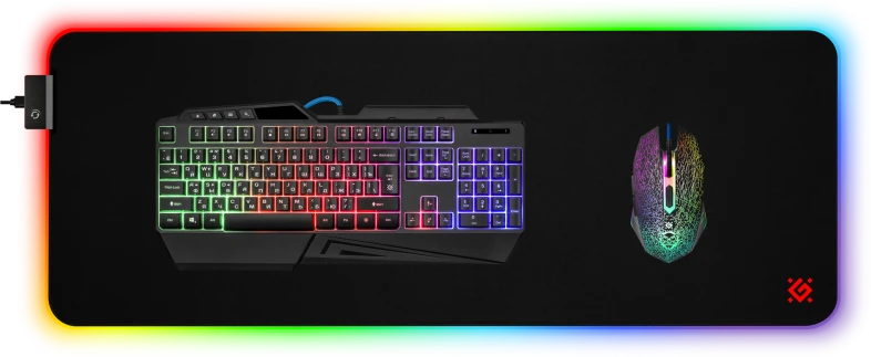 Kilimėlis DEFENDER GAMING ULTRA LIGHT LED pad 900x350x4mm