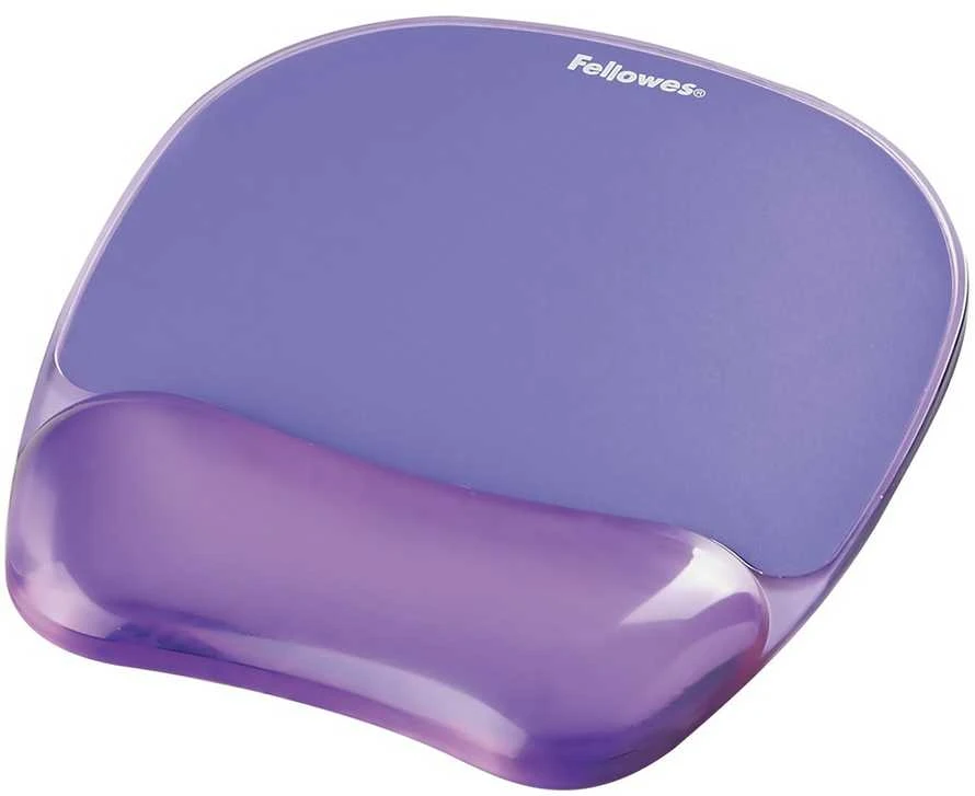 FELLOWES CRYSTAL PURPLE Pelės kilimėlis riešo atrama