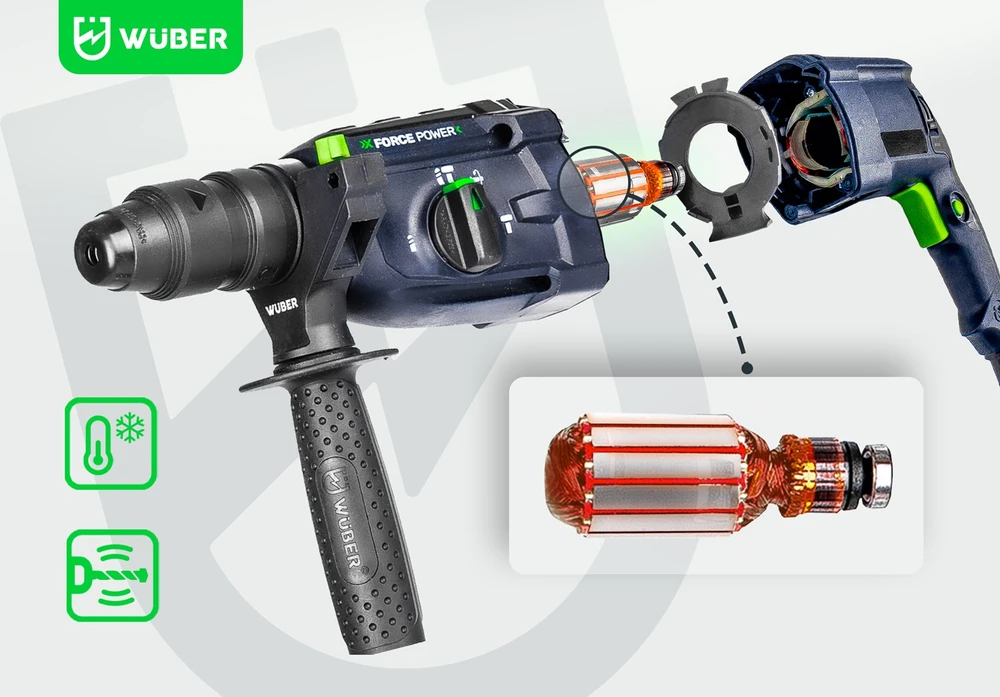 Gręžtuvas-perforatorius WUBER WR-RH-2500