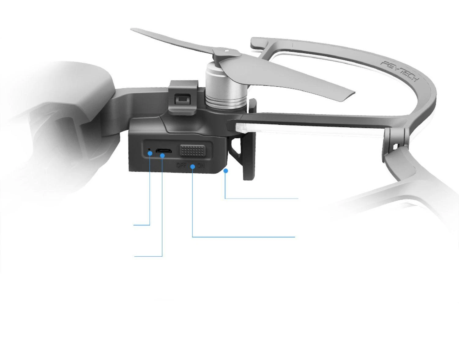 PGYTECH LED propelerio apsauga, skirta DJI MAVIC AIR