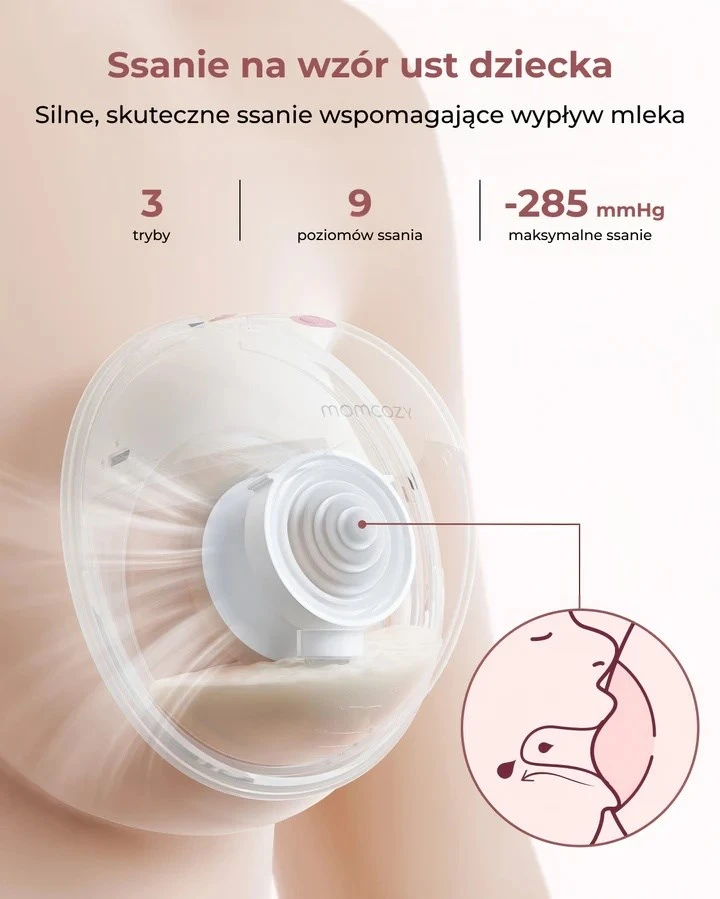 MOMCOZY M5 – nešiojamas Pientraukis, dvigubas Pientraukis,