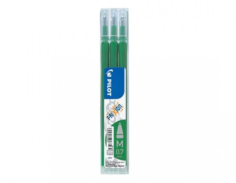 Pilot Pen Pilot papildymo rinkinys 3x Frixion Žalias (BLS-FR7-G-S3) (BLSFR7GS3)