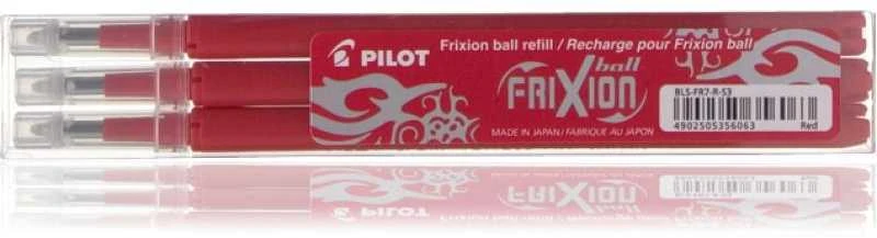 Pilot Pen Pilot papildymo rinkinys 3x Frixion Raudona (BLS-FR7-R-S3) (BLSFR7RS3)