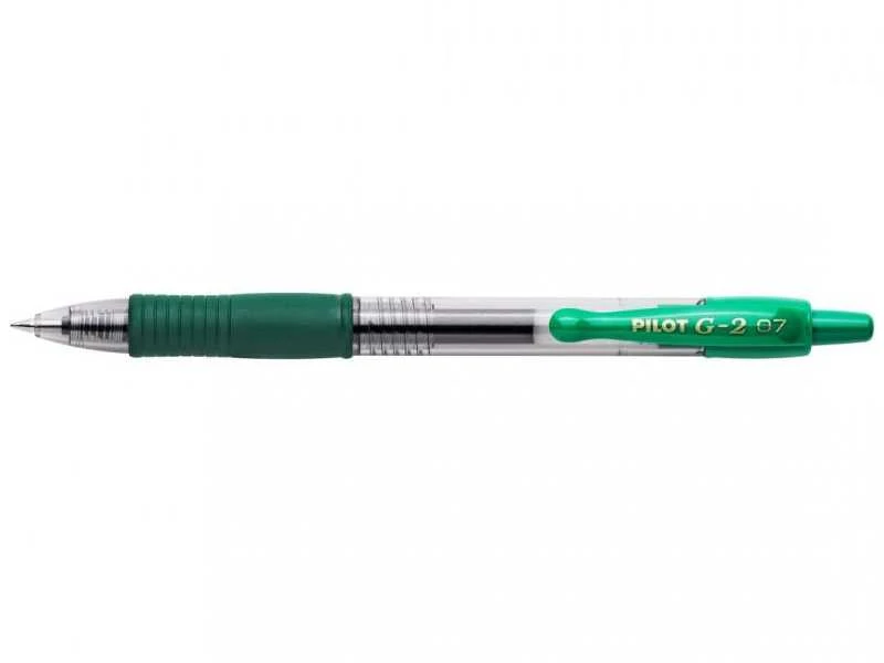 Pilot Pen Rašymo Priemonė - Pilot G2 07 0.7mm Žalia Rašalo 140mm Ilgio