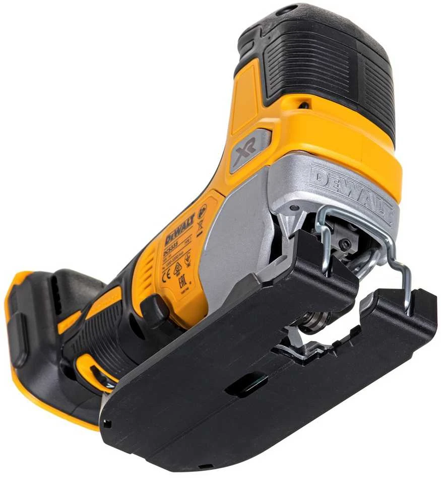 DEWALT akumuliatorinis siaurapjūklis DCS335NT 18V be akumuliatoriaus ir kroviklio su lagaminu TSTAK