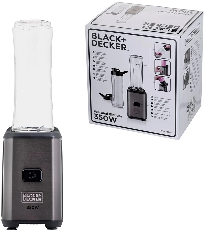 Black & Decker Juodas & Decker Maišytuvas sports Juodas+DECKER BXJB350E ES9120030B (350 W, pilka color)