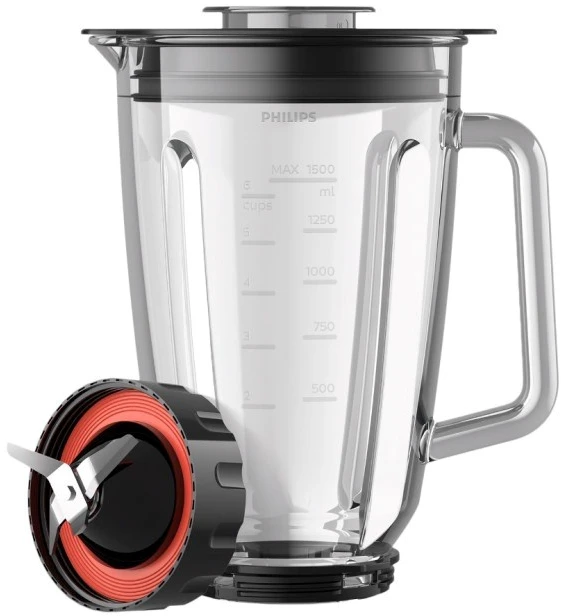 Philips Maišytuvas | HR3030/00 | Stalviršis | 1200 W | Stiklainio medžiaga Stiklas | Stiklainio talpa 2 L | Ledo smulkinimas | Juodas