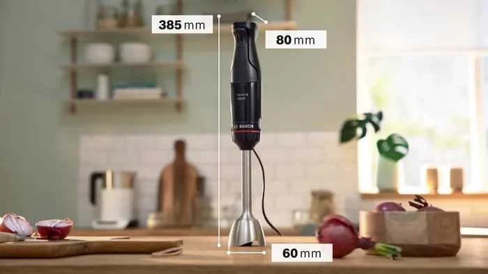 Bosch Serie 4 MSM4B6V2 plakiklis 1.2 L Immersion plakiklis 1000 W Juodas