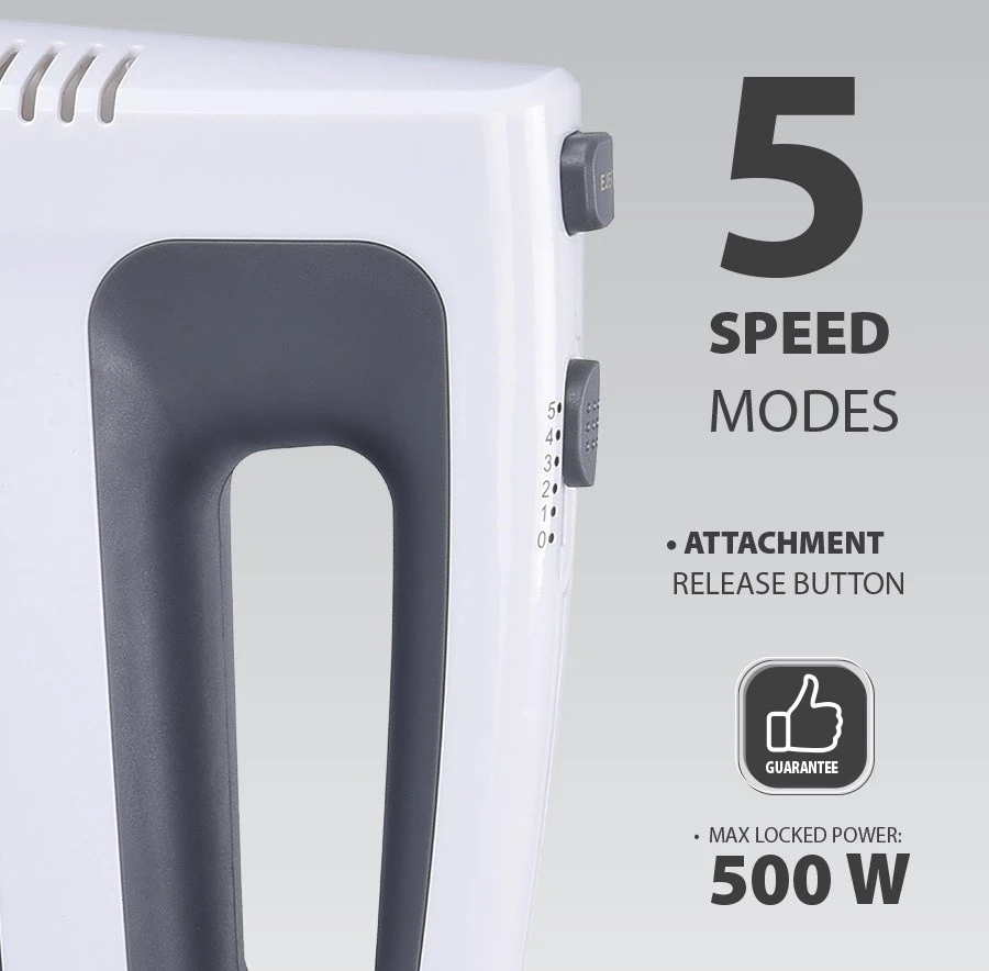 Sulčiaspaudė Hand mixer MAESTRO MR-502 500W Baltas, Juodas