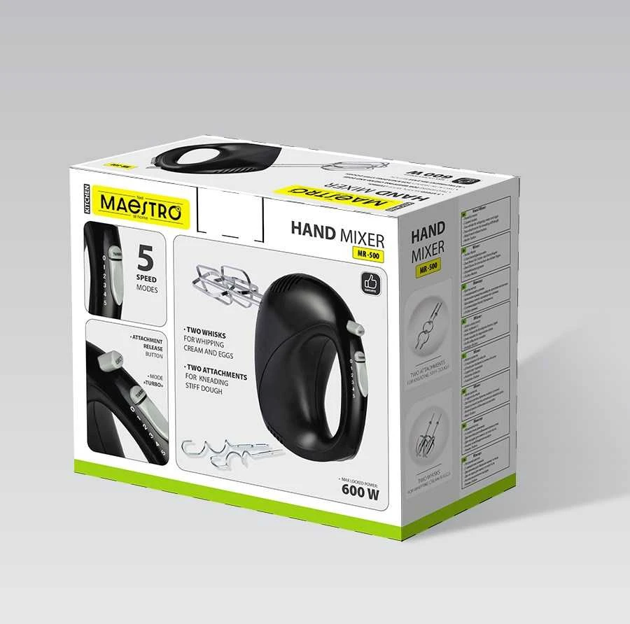 Maestro MR-500 Hand mixer Juodas
