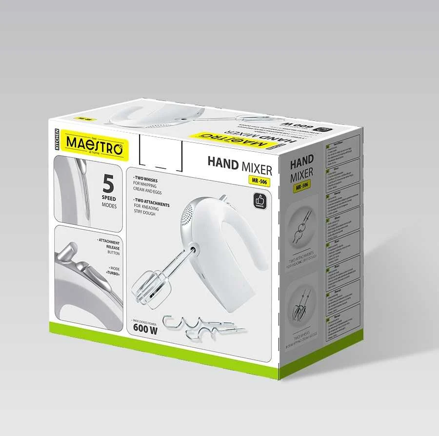 Maestro MR-506 rankinis maišytuvas Baltas