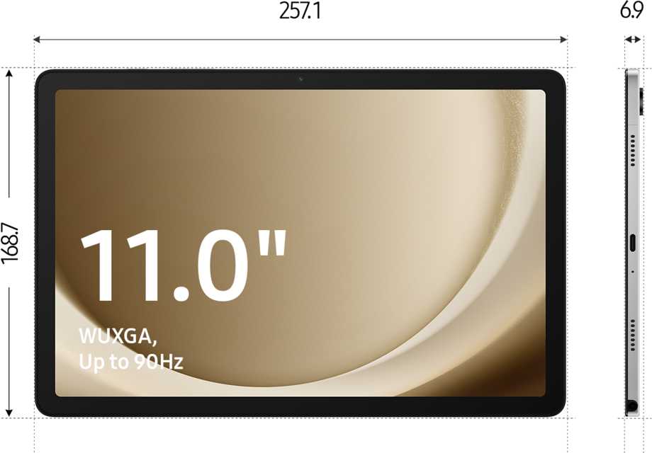 Planšetė Samsung Galaxy Tab A9+ WIFI, 64GB, 11 col., Pilkos spalvos