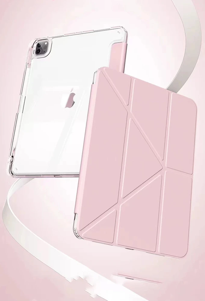 MACHINO TAB Case for iPad Pro2/3/4 11\" 2020/2021/2022 and IPad Air 4/5 10.9\" and iPad Air 11\" (2024) Rožinė