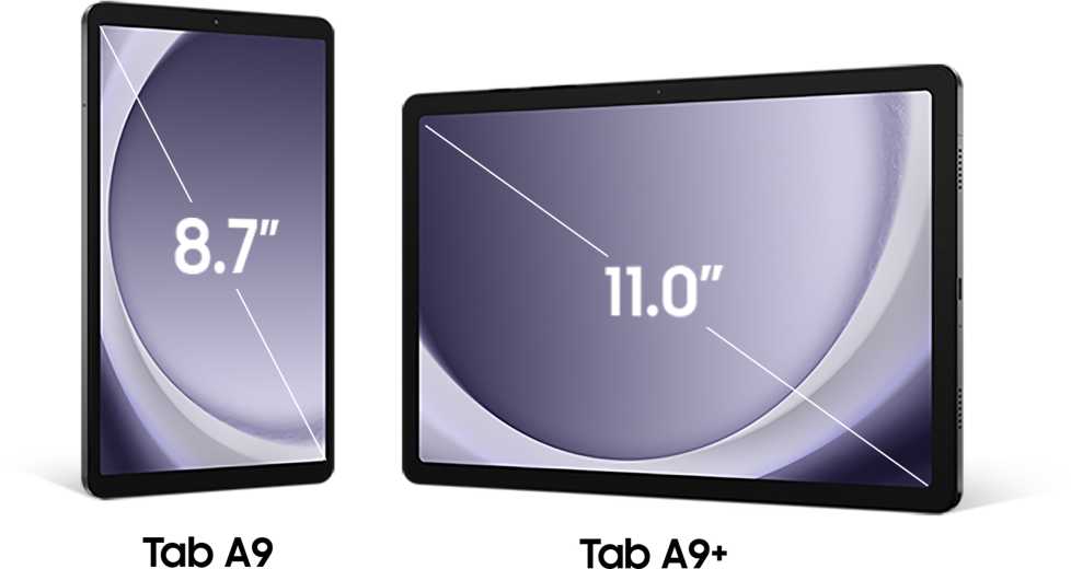 Planšetė Samsung Galaxy Tab A9+ WIFI, 64GB, 11 col., Pilkos spalvos