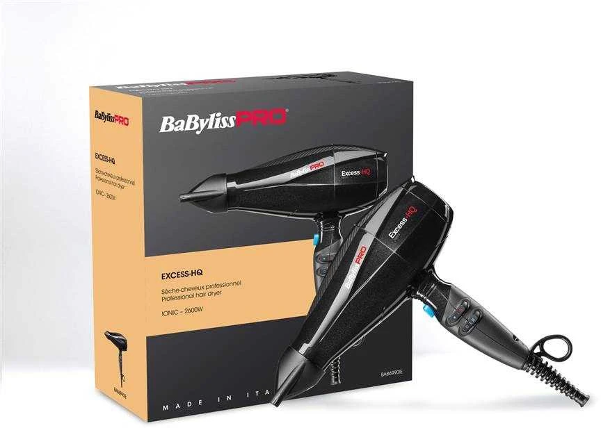 Plaukų džiovintuvas BaByliss PRO Excess HQ BAB6990IE, su jonų technologija, 2600 W