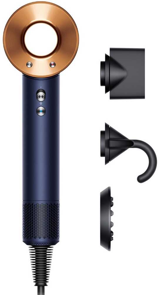 Plaukų džiovintuvas Dyson Supersonic HD07 Curly + Coily, Mėlynos ir vario spalvos