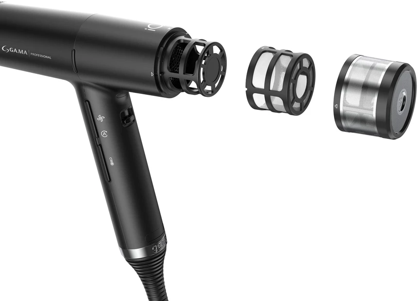 GA.MA PH6080.BK IQ3 Perfetto plaukų džiovintuvas 1600 W Juodas