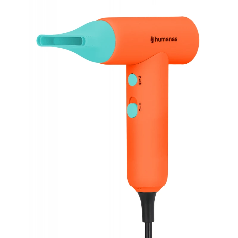 Plaukų džiovintuvas - Humanas AirTouch HD-AT03 Compact Ionizing 2 Airflow 4 Heat Oranžinis