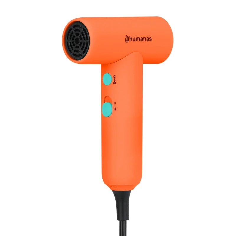 Plaukų džiovintuvas - Humanas AirTouch HD-AT03 Compact Ionizing 2 Airflow 4 Heat Oranžinis