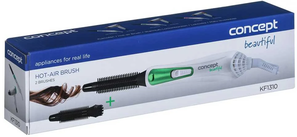 Concept KF-1310 Hot air brush Žalias, Baltas 400 W 0.19 m