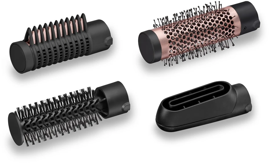 BaByliss AS126E plaukų formavimo šukos Karšto oro šepetys Garinis Juoda 2,2 m 1000 W