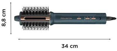 Rowenta Hair straightening brush/plaukų džiovintuvas | UB9720E0 | Ion conditioning | Number of heating levels 3 | 1100 W | Mėlyna/Copper