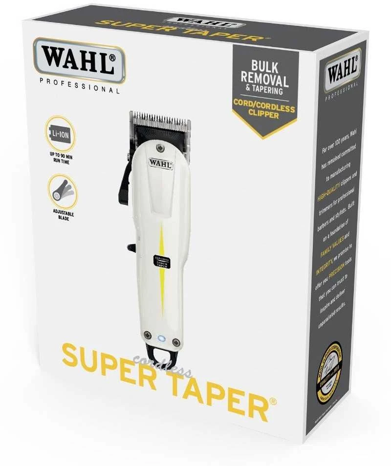 WAHL Cordless Super Taper Juodas, Baltas Lithium-Ion (Li-Ion)
