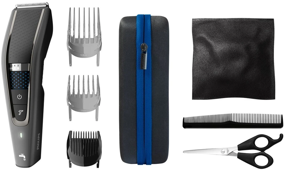 Plaukų kirpimo mašinėlė - Philips Series 7000 HC7650/15, 28 Nustatymai, 0,5–2,8 cm, Juoda, Pilka