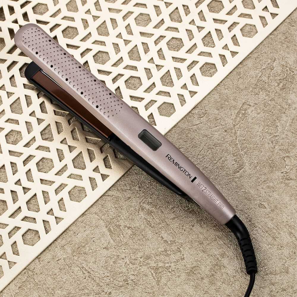 Remington | Wet 2 Straight PRO Plaukų tiesintuvas | S7970 | Ceramic heating system | Temperature (max) 230 °C | Rožinė/Gold