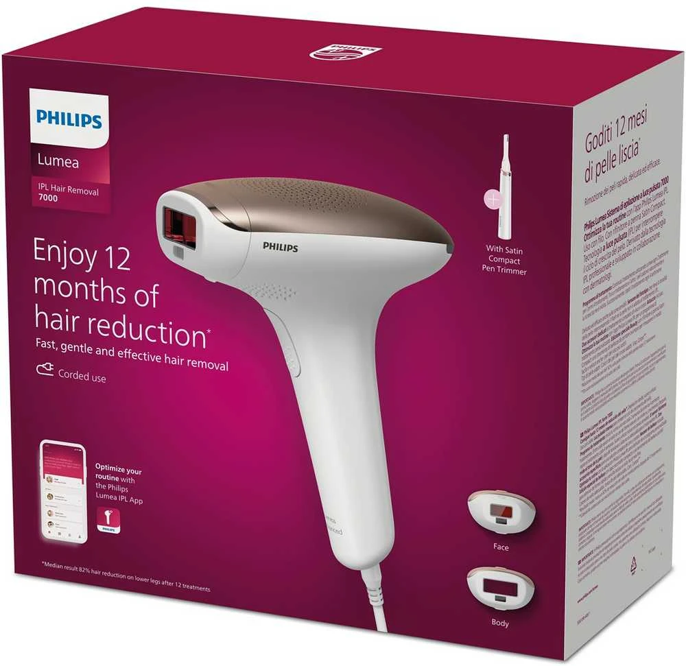 Philips Lumea IPL 7000 Series IPL plaukelių šalinimo prietaisas BRI921/00