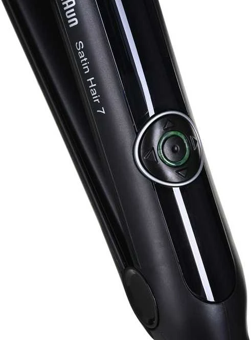 Braun | Satin-Hair 7 SensoCare ST780 | Garantija 24 mėn. | Ceramic heating system | Temperature (min) 120 °C | Temperature (max) 200 °C | Juodas