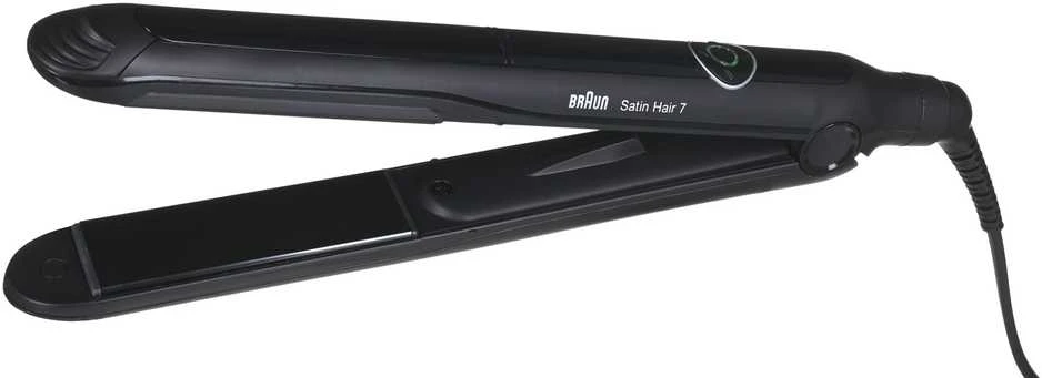 Braun | Satin-Hair 7 SensoCare ST780 | Garantija 24 mėn. | Ceramic heating system | Temperature (min) 120 °C | Temperature (max) 200 °C | Juodas